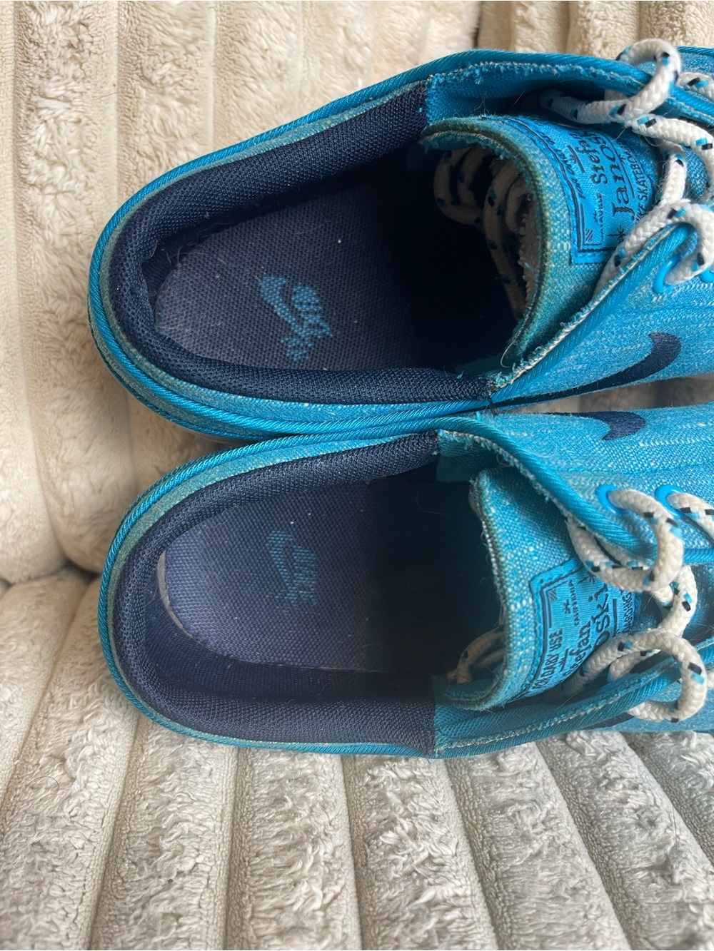 Nike SB Stefan Janoski Blue Canvas Skate Shoes Men’s Size 5 Youth - Picture 8 of 9